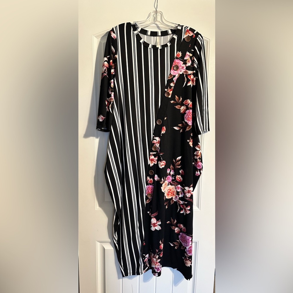 Black and White Bubble Dress